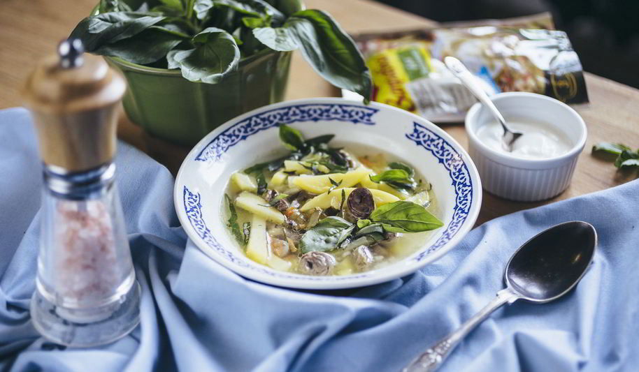 Рецепт рассольника из куриных потрошков