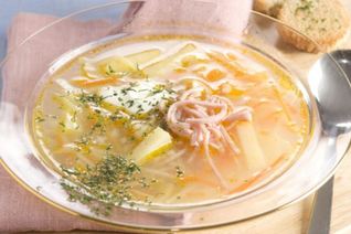 Рассольник ленинградский с перловой крупой