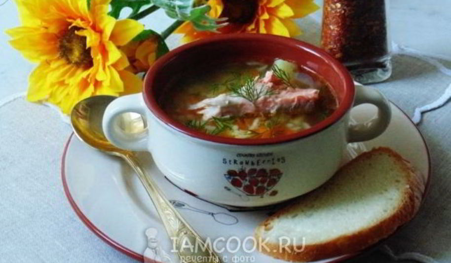 Рецепт рассольника с форелью