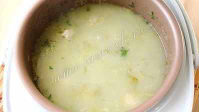 рассольник с фрикадельками в мультиварке