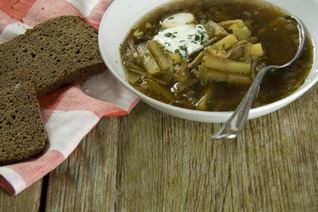 Рассольник с грибами по-суздальски