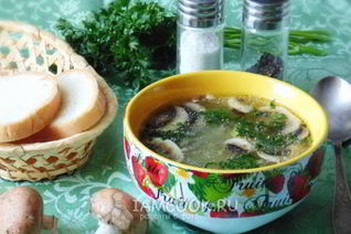 Рассольник с грибами