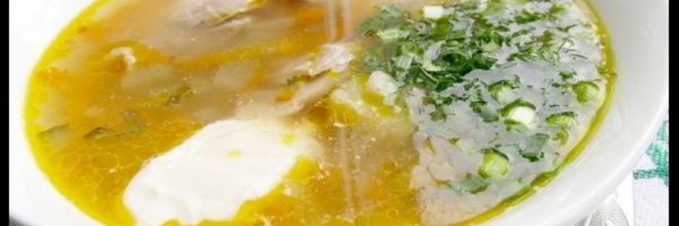 Рассольник с курицей и булгуром