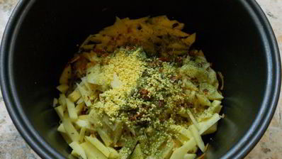 рассольник с курицей и пшеном в мультиварке