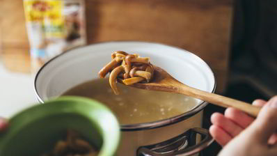 рассольник с маринованными опятами