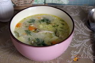 Рассольник с многозерновыми хлопьями