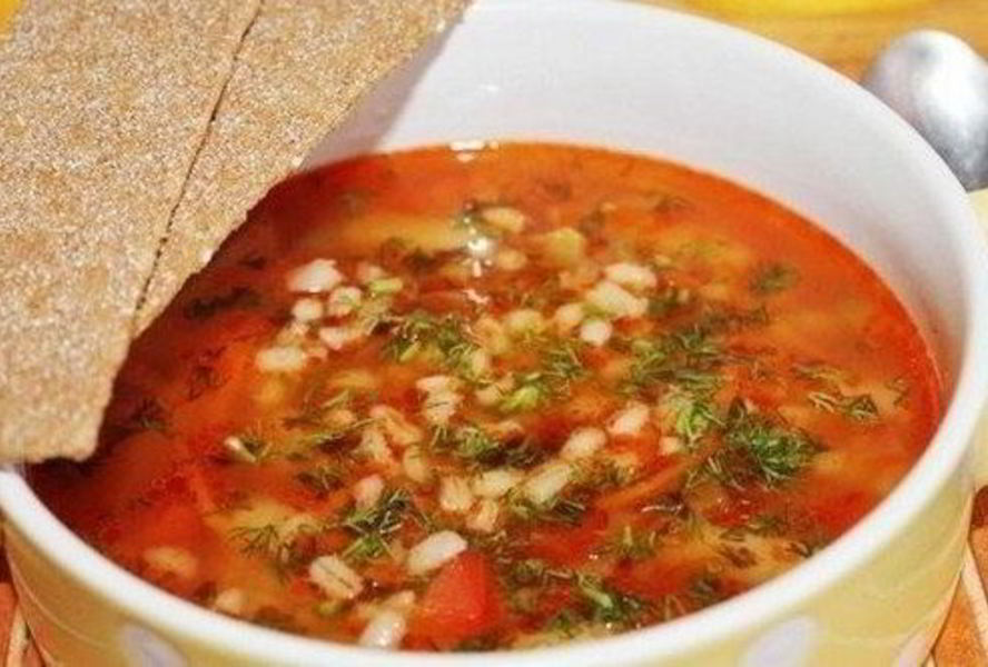 Рассольник с перловой крупой без мяса