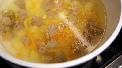 рассольник с пшеном