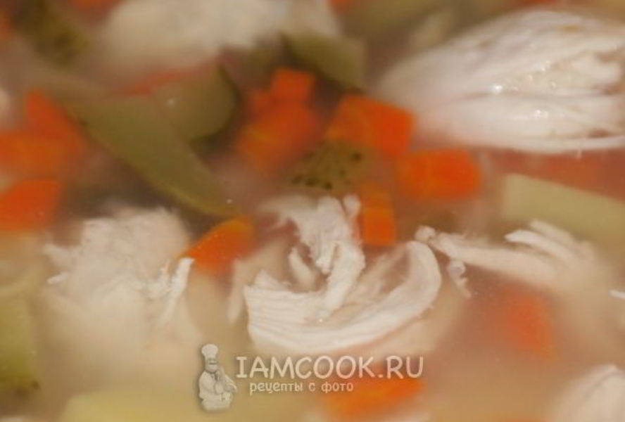 Рассольник с рисом и куриной грудкой
