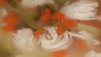 рассольник с рисом и куриной грудкой