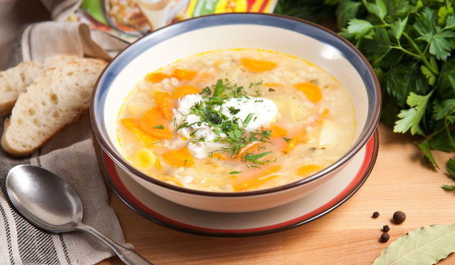 Рецепт рассольника с рыбой и перловой крупой