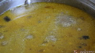 рассольник с сушеными грибами