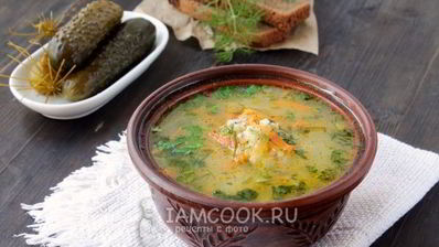 рассольник вегетарианский