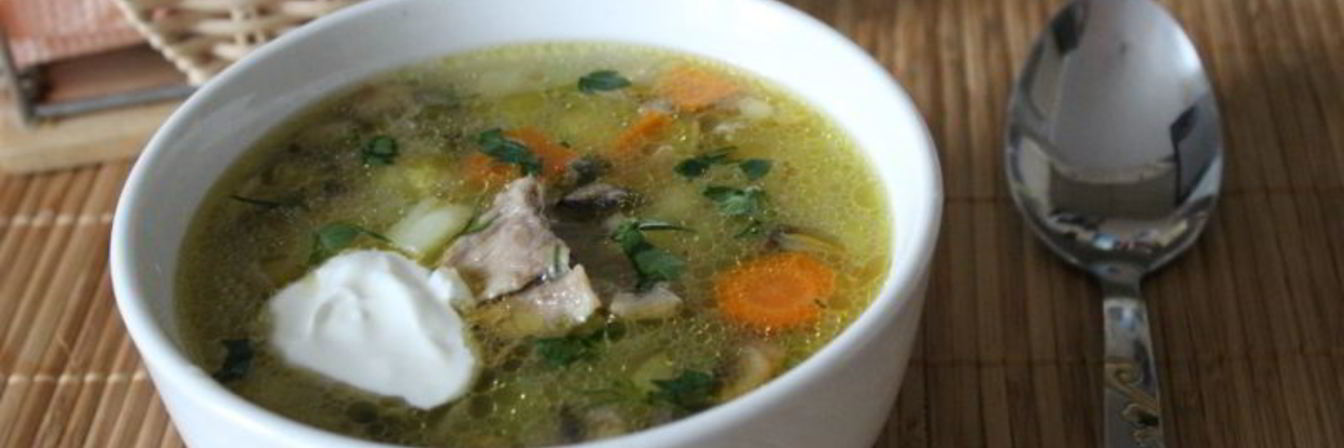 Вкуснейший рассольник с шампиньонами на говяжьем бульоне