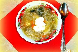 Грибные щи из квашеной капусты