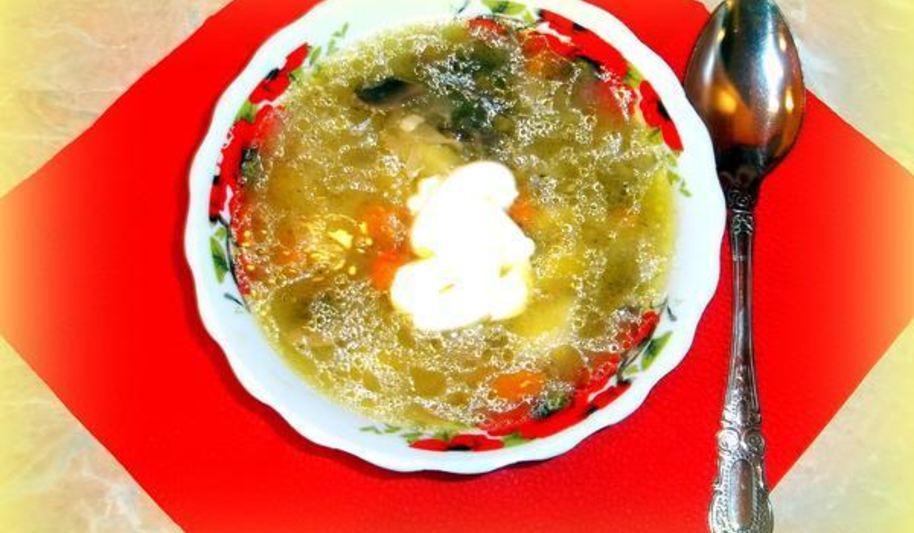 Рецепт грибных щей из квашеной капусты