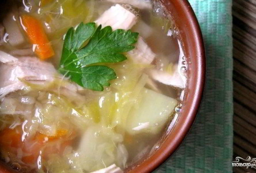 Кислые щи из квашеной капусты со свининой