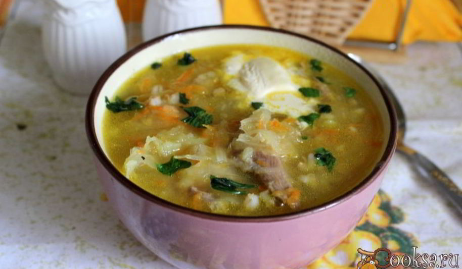 Рецепт кислых щей с перловкой
