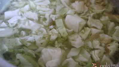 летние щи из молодой капусты со сладким перцем