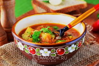 Постные щи из квашеной капусты