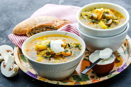 Постные щи из молодой капусты