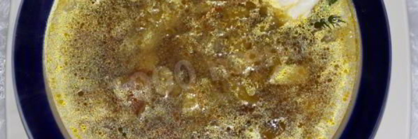 Постные щи из свежей капусты с сушеными грибами