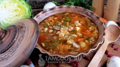 постные щи с фасолью