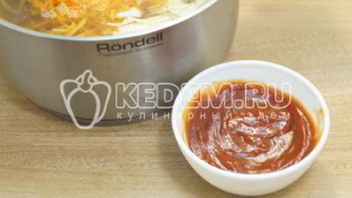 постные щи с капустой и грибами