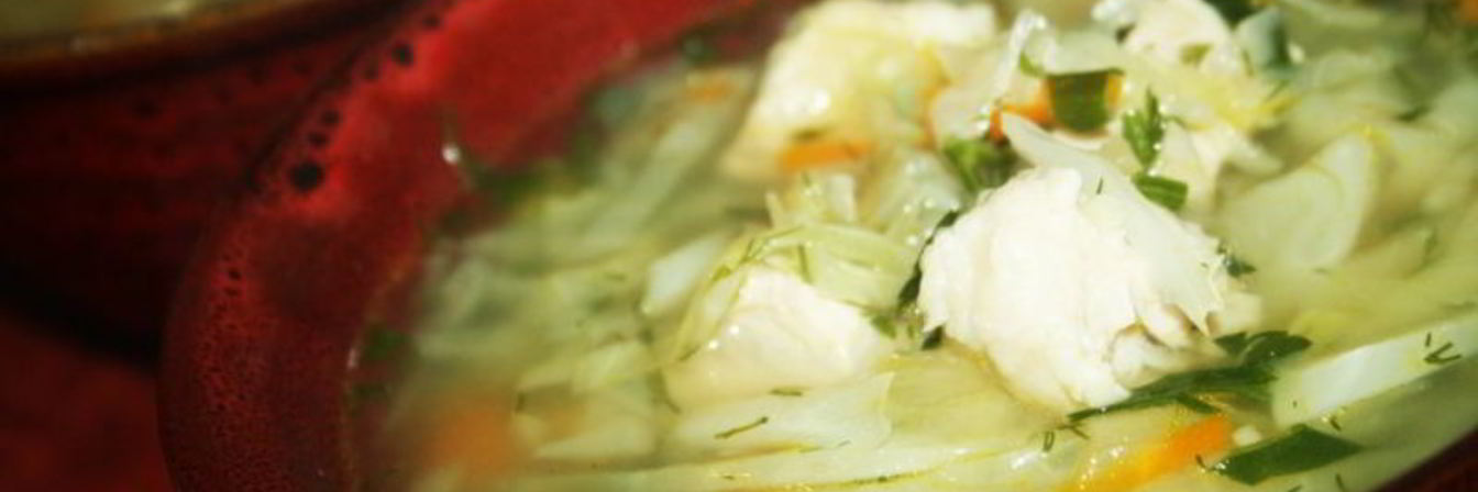 Простые щи со свининой и свежей капустой