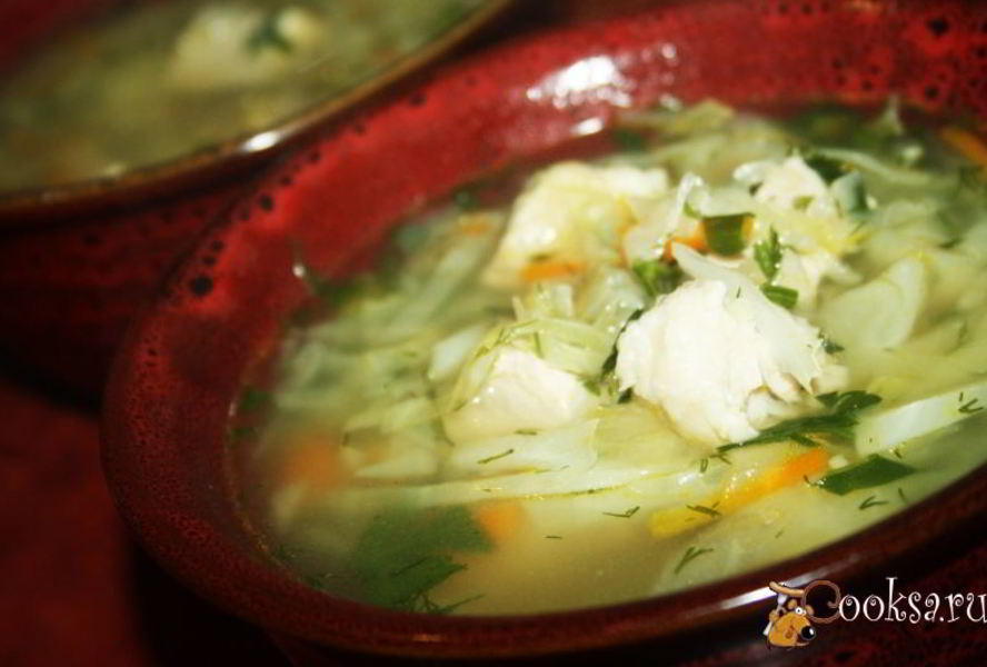 Простые щи со свининой и свежей капустой