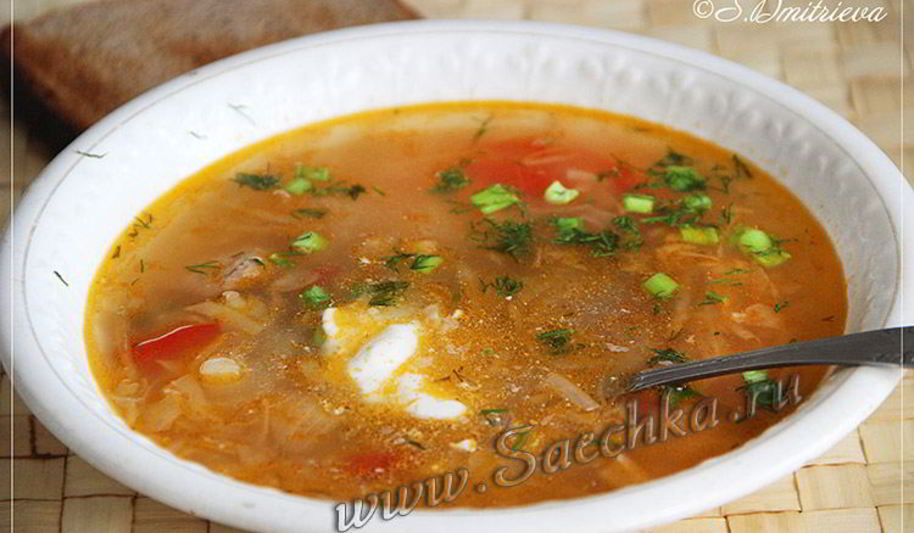 Рецепт щей из капустного салата