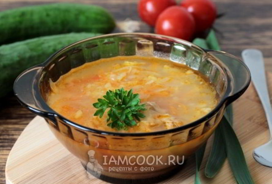 Щи из кислой капусты со свининой