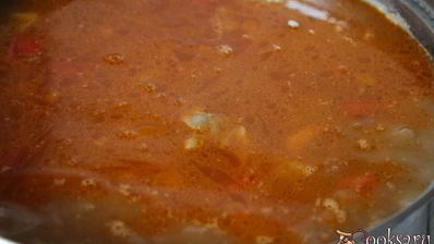 щи из квашенной капусты с болгарским перцем