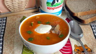 щи из квашенной капусты с болгарским перцем
