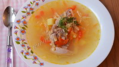 щи из квашеной капусты с пшеном