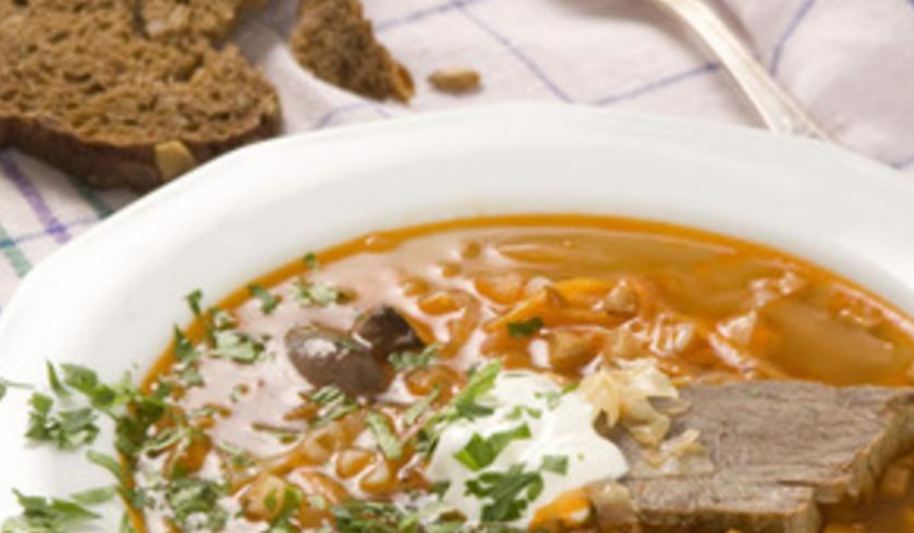 Рецепт щей из оленины с грибами