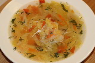 Щи из пекинской капустой