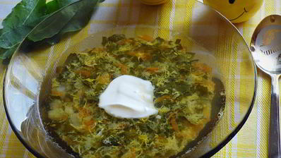 щи из щавеля с перловкой