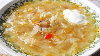 щи из свежей и квашенной капусты