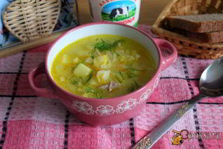 Щи из свежей капусты с пшеничной крупой