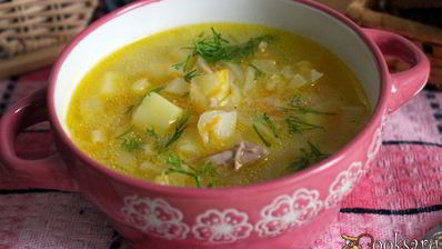 щи из свежей капусты с пшеничной крупой