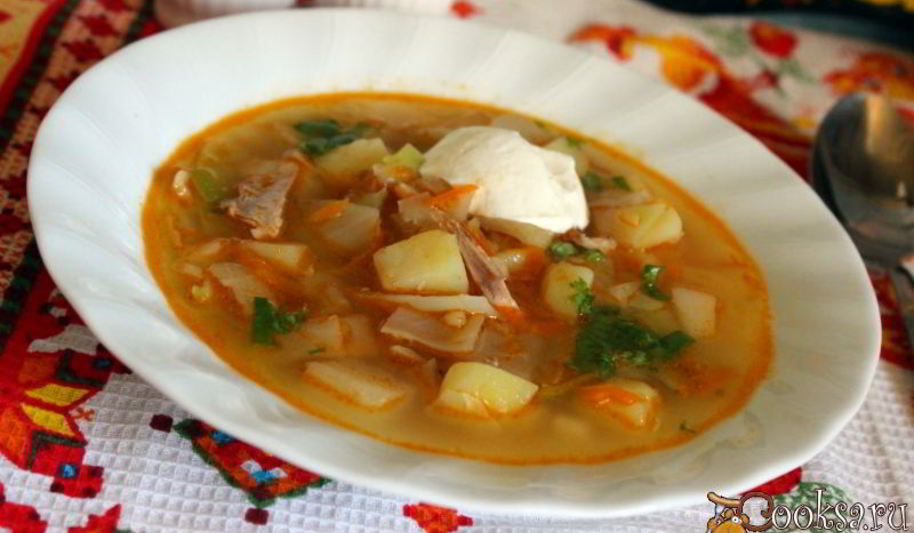 Рецепт щей из свежей капусты с репой