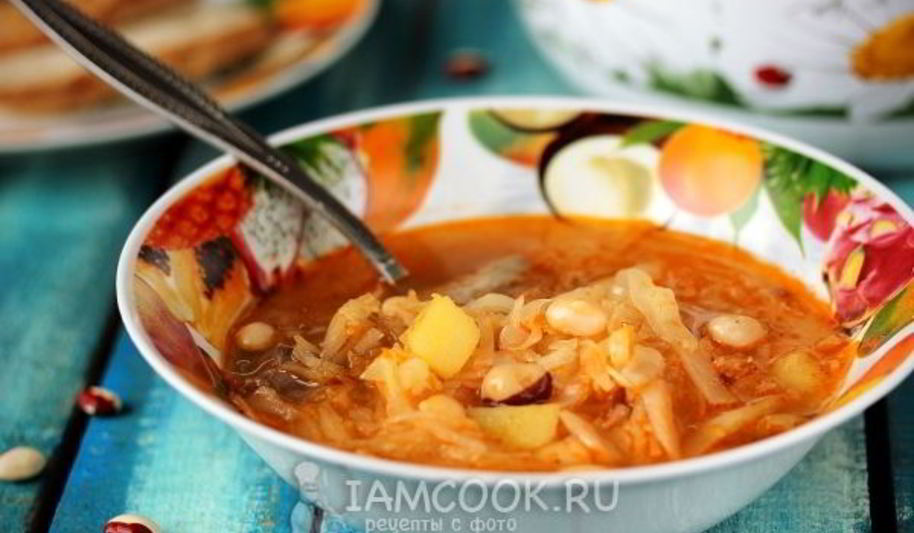 Рецепт щей с фасолью и желудками индейки