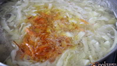 щи с фасолью на курином бульоне