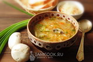 Щи с квашеной капустой и грибами