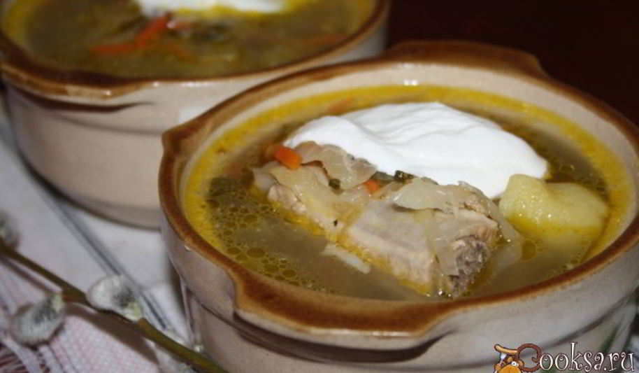 Рецепт щей с квашеной капустой и молодым щавлем