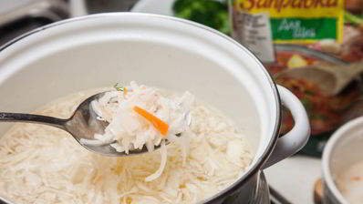 щи с квашеной капустой