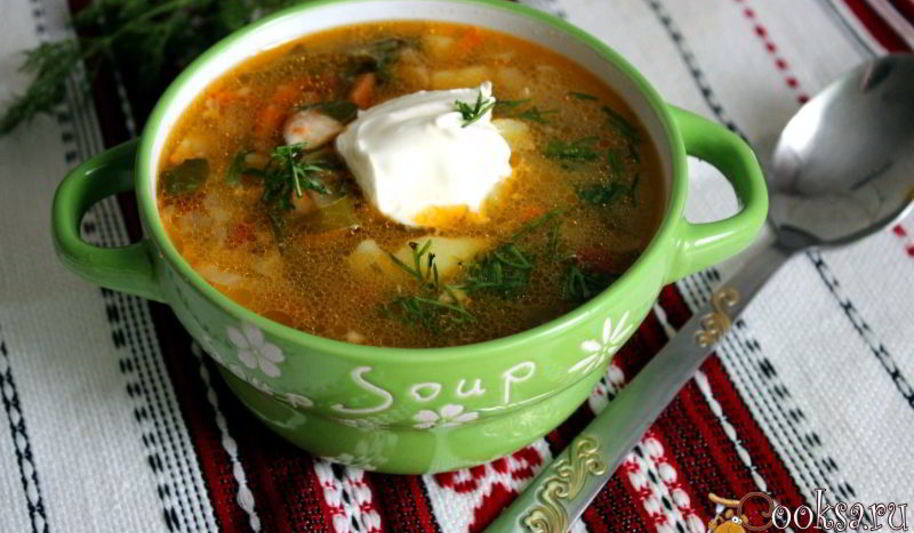 Рецепт щей с мангольдом на курином бульоне