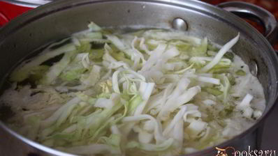 щи с мангольдом на курином бульоне