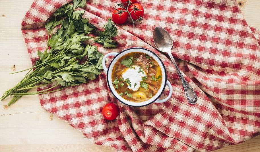 Рецепт щей с опятами